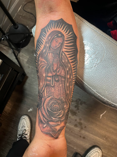 Explore dark fantasy tattoo ideas, creative tattoo ideas in Denver, available at Viva La Raza Tattoo Club