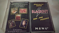Menu du Blackout à Mirto