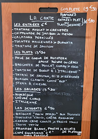 Menu du L'assiette voyageuse à Montreuil