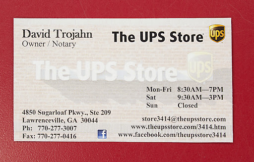 Shipping and Mailing Service «The UPS Store», reviews and photos, 4850 Sugarloaf Pkwy #209, Lawrenceville, GA 30044, USA