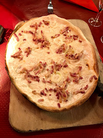 Tarte flambée du Restaurant de spécialités alsaciennes La Halle aux Blés à Obernai - n°11