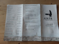 Menu du Gasthaus Pizzeria Adler à Schwäbisch Gmünd
