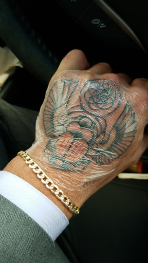 Explore calm tattoo ideas, creative tattoo ideas in Derby, available at Old Glory Tattoo