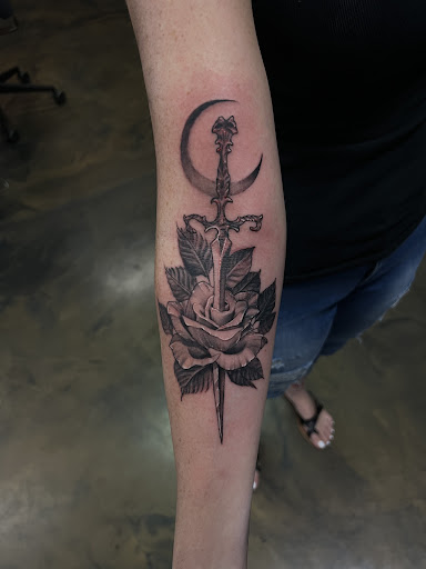 Explore cleavage tattoo ideas, creative tattoo ideas in El Paso, available at Steady Ink Tattoo Studio