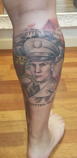 Explore jazz tattoo ideas, creative tattoo ideas in Jeannette, available at Damaged Legacy Studios