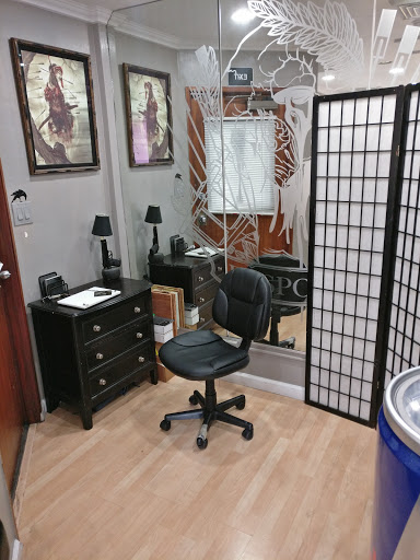 Explore haunted house tattoo ideas, creative tattoo ideas in Honolulu, available at Bespoke