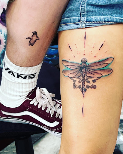 Explore fenrir tattoo ideas, creative tattoo ideas in Port Aransas, available at Island Ink studio