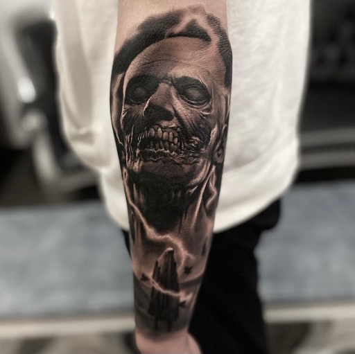 Explore tattoos ideas for chest, creative tattoo ideas in Spokane, available at Anchored Art Tattoo