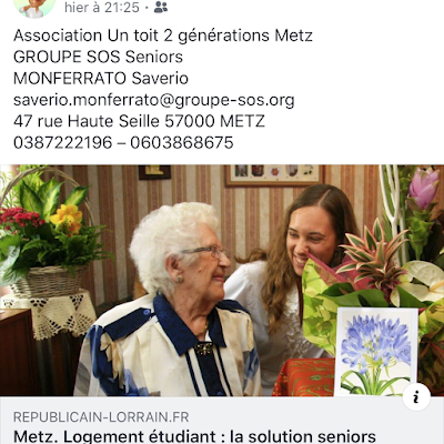 Un Toit 2 Générations GROUPE SOS Seniors à Metz