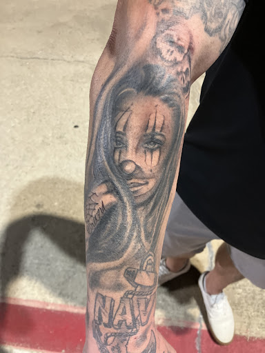 Explore batman logo tattoo ideas, creative tattoo ideas in Conroe, available at Monsters Ink, LLC