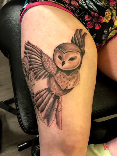 Explore mens tattoo cover up ideas, creative tattoo ideas in Waxahachie, available at ExclusivE Tattoo and Barber