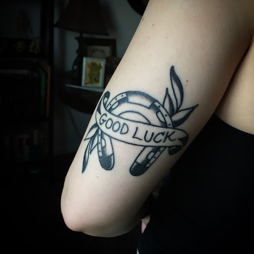 Explore bass clef tattoo ideas, creative tattoo ideas in Tallmadge, available at Killjoy tattoo