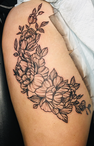 Explore ankle heart tattoo ideas, creative tattoo ideas in Warner Robins, available at Untold Pain Tattoo Studio