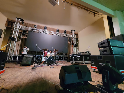 Productions KND stage, LED Video Wall, P.A. sound system, audio, lighting, Dance floor image