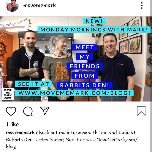 Tattoo Shop «Rabbits Den Tattoo Parlor», reviews and photos, 120 N Main St, Milltown, NJ 08850, USA