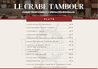 Menu du Le Crabe Tambour à Biarritz