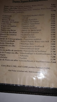 Zur Alten Flöte à Hamburg menu