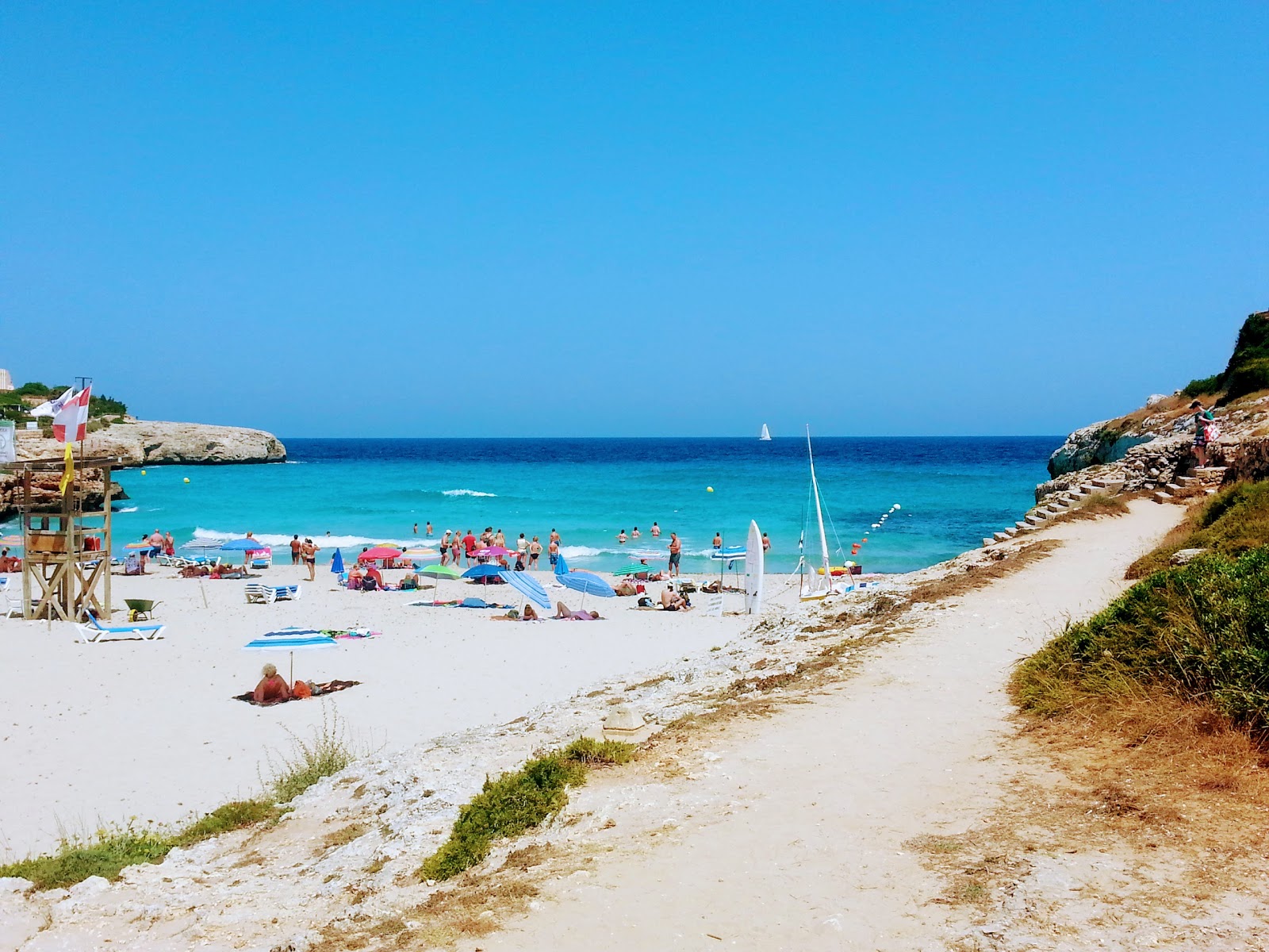Cala Domingos II Plajı'in fotoğrafı çok temiz temizlik seviyesi ile