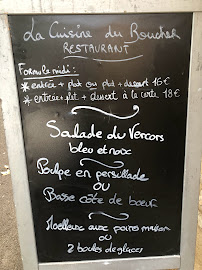 Restaurant La Cuisine Du Boucher à Saint-Quentin-la-Poterie (la carte)