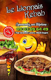 Menu du Le Lionnais Kebab à Le Lion-d'Angers