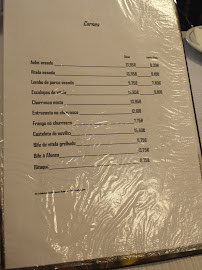 Restaurante Davide Afonso à Formigosa menu
