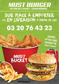 Must Burger à Roubaix menu