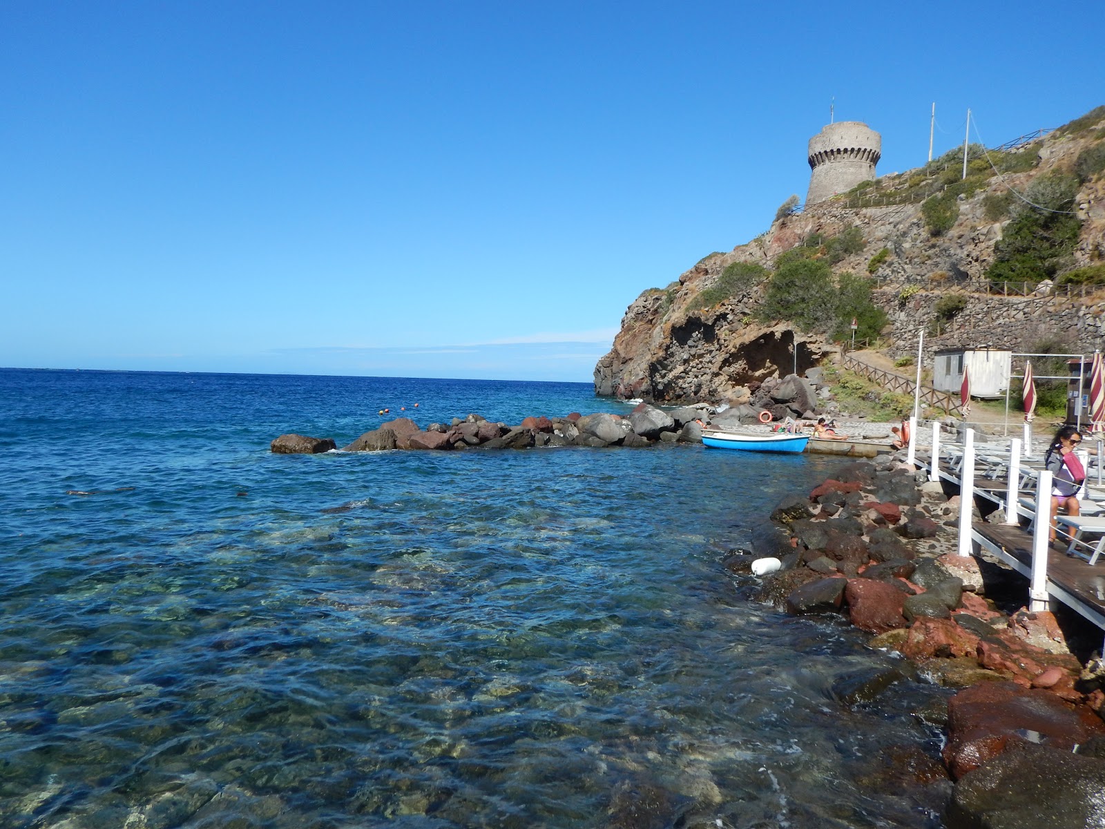 Foto af Spiaggia Cala la Grotta med høj niveau af renlighed