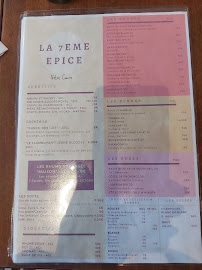 Restaurant créole La 7ème Epice par LE DODO BLANC à Vert-le-Petit (le menu)