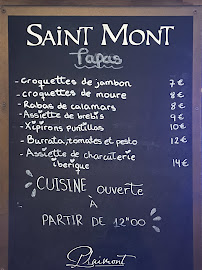 Menu / carte de Le Miam à Saint-Jean-de-Luz