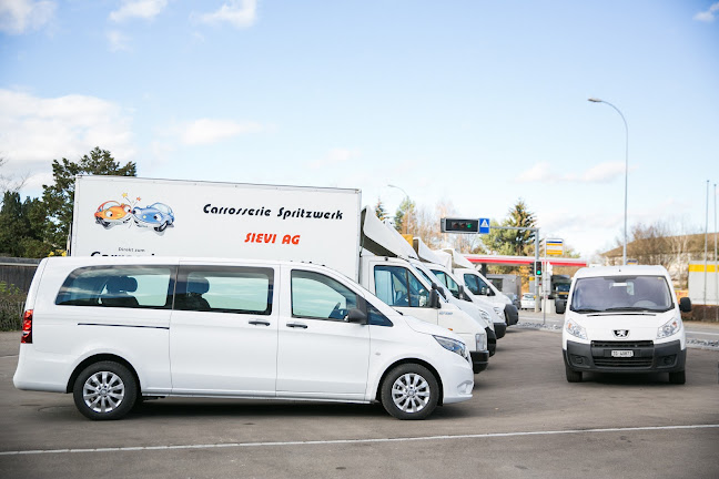 Sievi AG Carrosserie + Spritzwerk, SOCAR Tankstelle, Böckmann Center Weinfelden