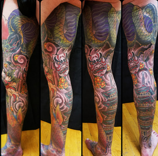 Explore dark tattoo cover up ideas, creative tattoo ideas in East Boston, available at Wave n Pave Tattoo