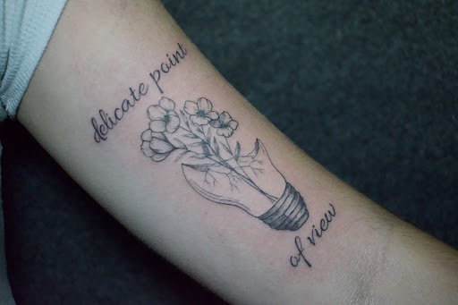Explore male shoulder tattoo ideas, creative tattoo ideas in Moweaqua, available at Fleshwound Tattoo