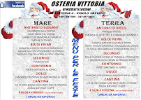 Carte du Osteria Vittoria, Ristorante - Pizzeria à Vigolo Vattaro