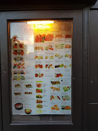 Sushi Sun à Paris menu