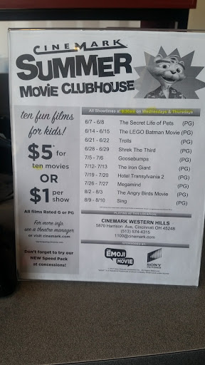 Movie Theater «Cinemark Western Hills 14», reviews and photos, 5870 Harrison Ave, Cincinnati, OH 45248, USA