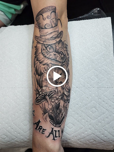 Explore golf tattoo ideas for men, creative tattoo ideas in Columbus, available at Broken Tarot Tattoo Parlour