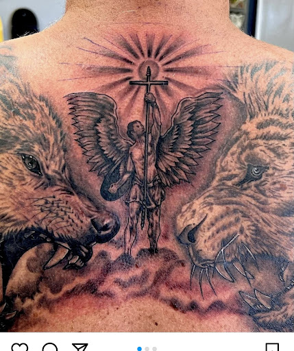 Explore jason name tattoo ideas, creative tattoo ideas in San Diego, available at Saints And Sinners Tattoo Shop