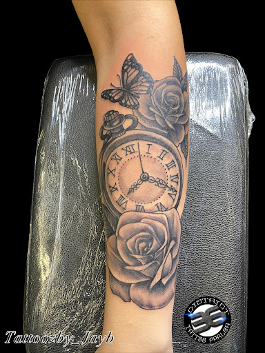 Explore collarbone tattoo ideas men, creative tattoo ideas in Passaic, available at District 36 Tattoo Parlor