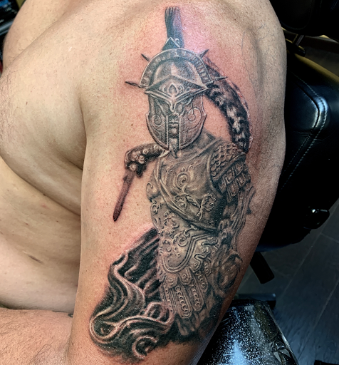 Explore michael myers tattoo ideas, creative tattoo ideas in Addison, available at Cat Tattoo