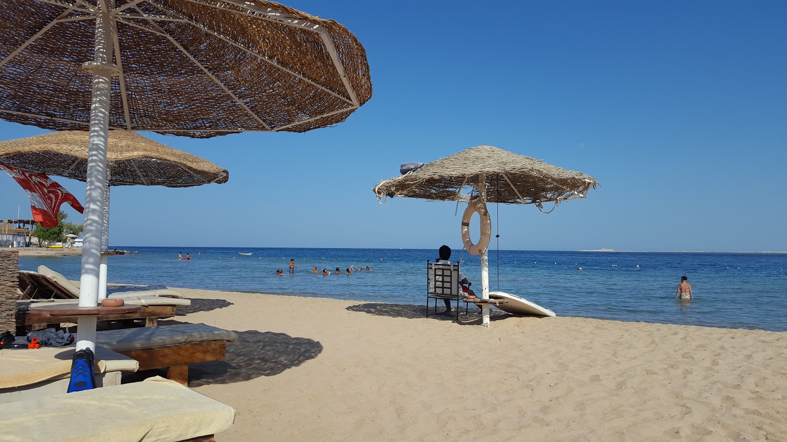 Foto van Safaga beach met beige zand oppervlakte