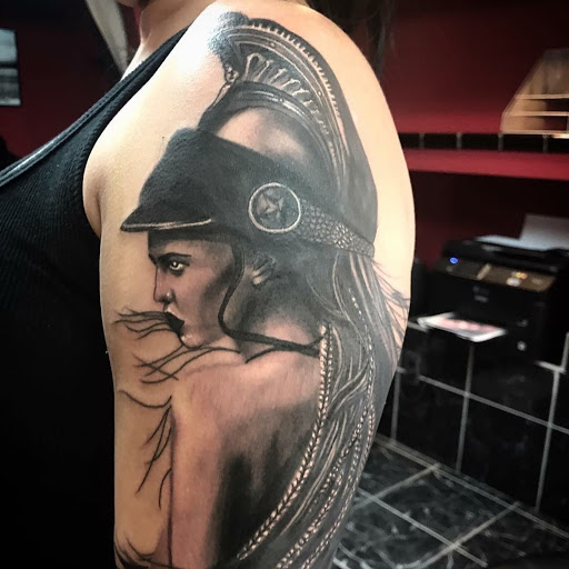 Explore half and half tattoo ideas, creative tattoo ideas in Tucson, available at Sacred Art Tattoo Studio