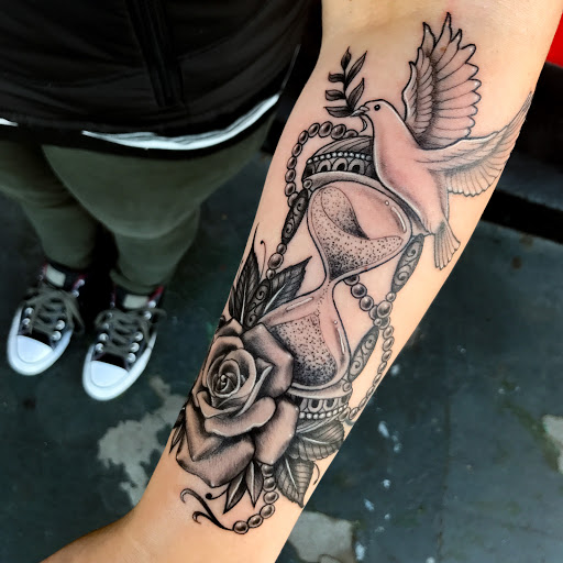 Explore tattoo music ideas, creative tattoo ideas in San Jose, available at MARS Ink Tattoo Studio