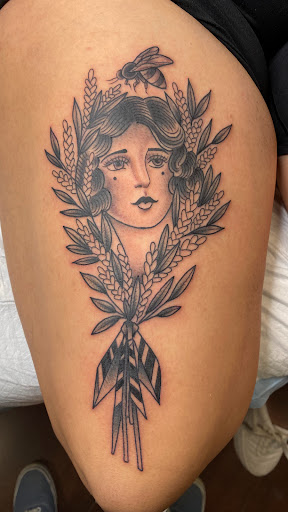 Explore small ear tattoo ideas, creative tattoo ideas in Modesto, available at Inkwell Tattoo