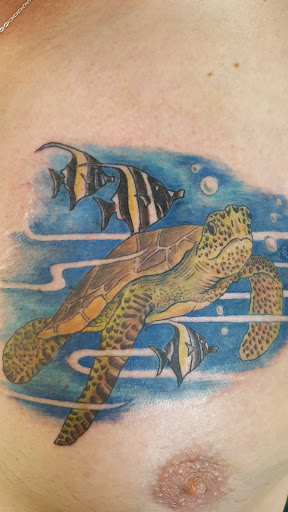 Explore lady and the tramp tattoo ideas, creative tattoo ideas in Hilo, available at Pacific Island Ink