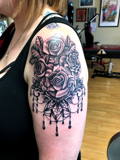 Explore valkyrie tattoo ideas, creative tattoo ideas in Liberty, available at Dark Lotus Tattoo & Salon