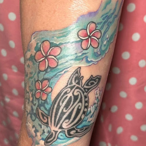 Explore dark sleeve tattoo ideas, creative tattoo ideas in Kailua Kona, available at Lady Luck Tattoo & Body Piercing