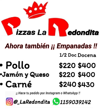 Pizzas La Redondita