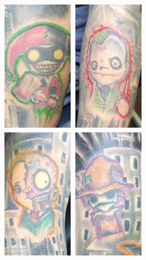 Explore small horror tattoo ideas, creative tattoo ideas in Angola, available at Hoodlum Ink