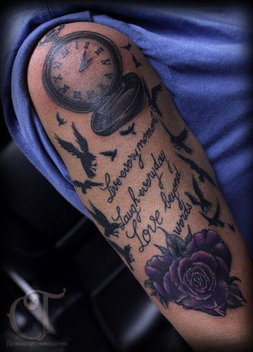 Find tattoo ideas music notes for your next unique tattoo in Houlton at Crowes Tattoos