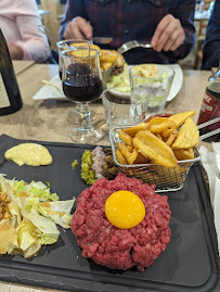 Steak tartare du Restaurant français Restaurant le Chalet du boucher à Pressac - n°9